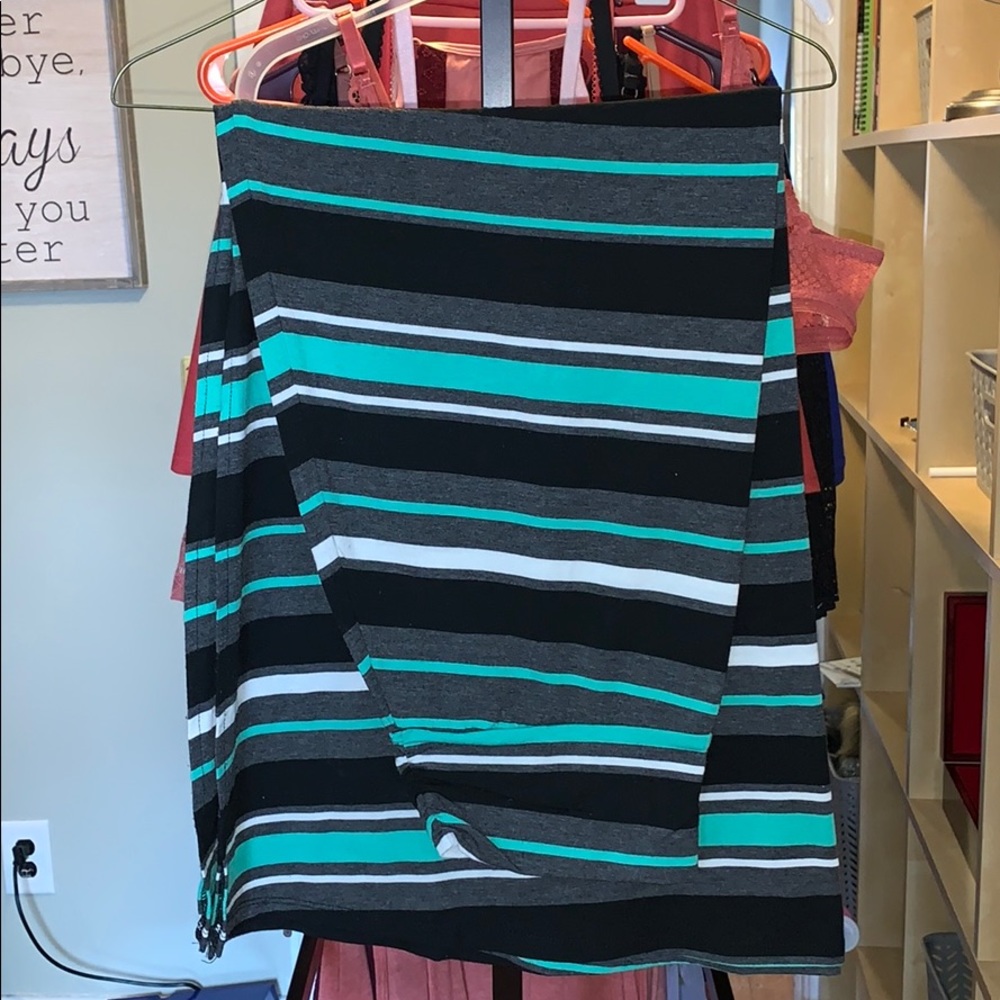 Striped maxi skirt